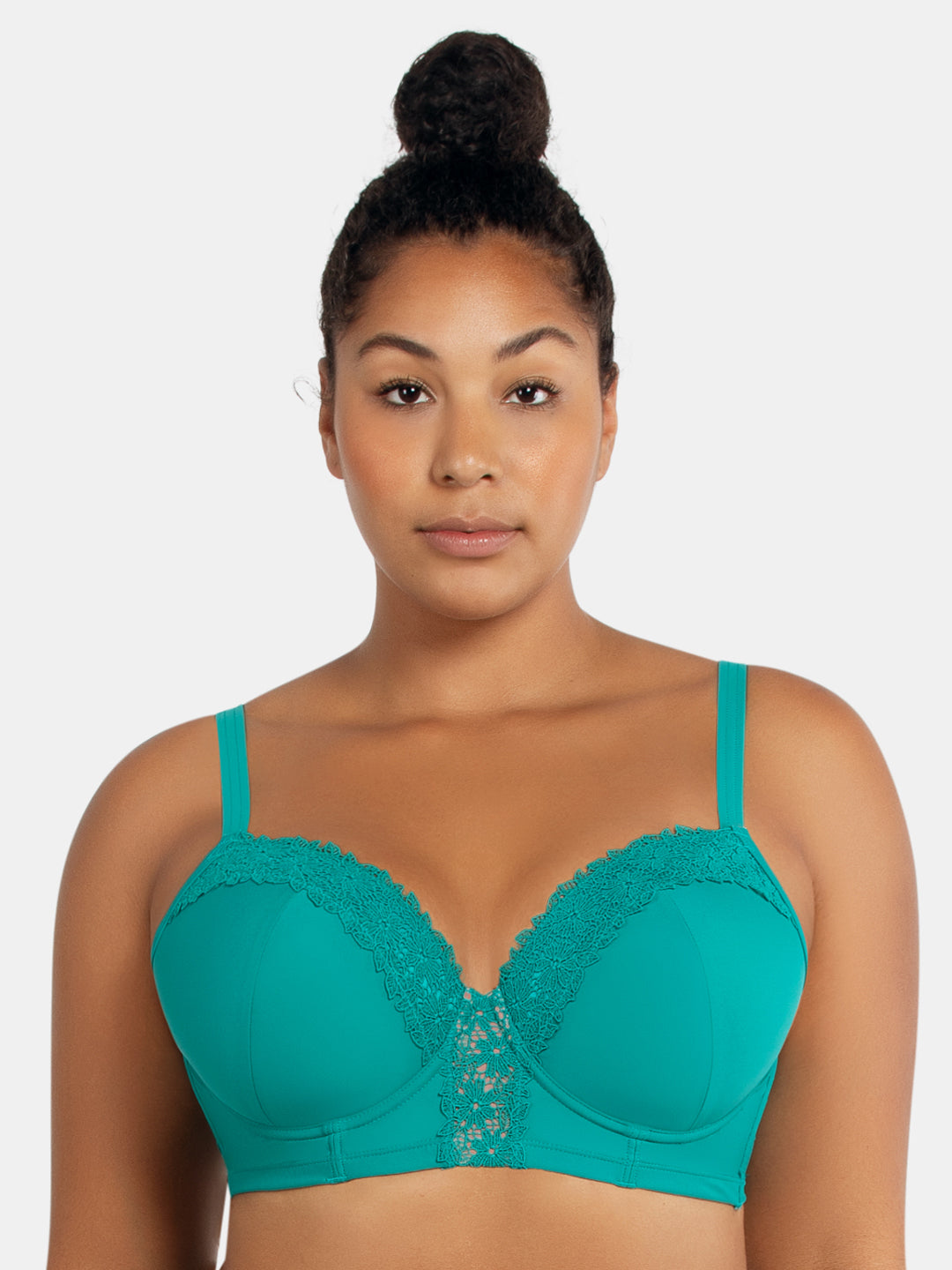 Brigitte Demi Bikini Top - Dark Mint -  S8201