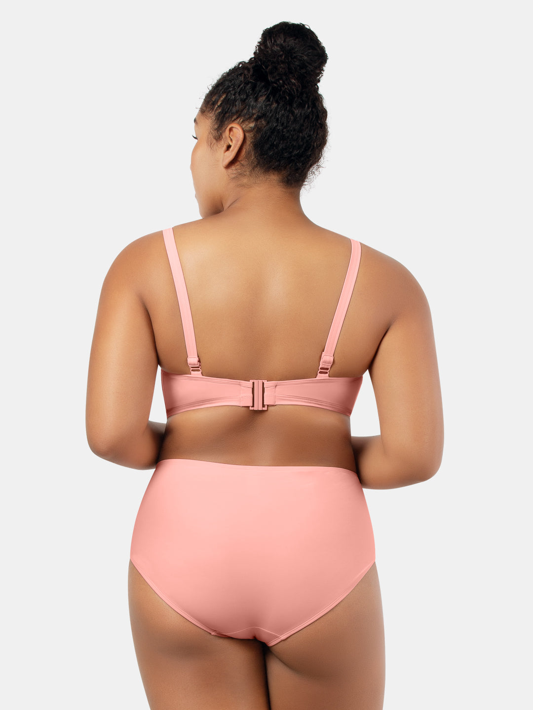 Brigitte Highwaist Swimwear Bottom - Peach Bud - S8205