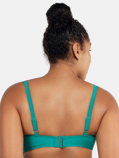 Brigitte Demi Bikini Top - Dark Mint -  S8201