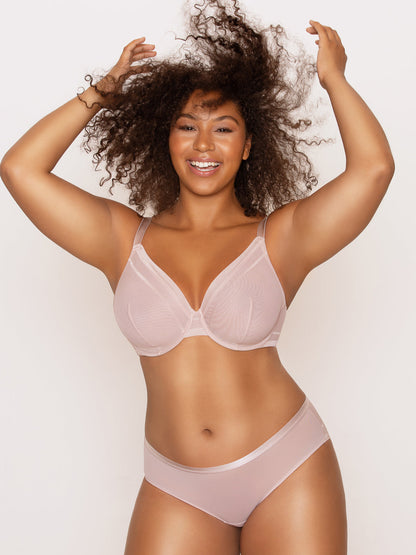 Maya Unlined Wire Bra - Shadow Gray - P5752